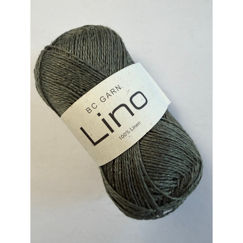 BC Garn Lino 100% Linen Yarn 164 yds Forest Green Knitting Crochet